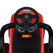 Каталка-толокар M 5044 L-3 Lamborghini, кожаное сиденье , красная фото 33
