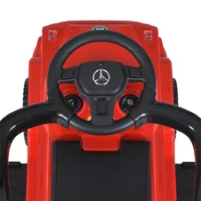 Детская каталка-толокар M 5046 L-3 Mercedes, родительская ручка , красная фото 44