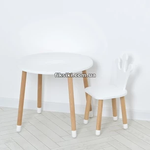 Детский столик 06-025W-ROUND, со стульчиком