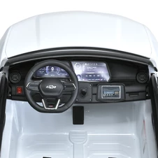 Двухместный детский электромобиль M 5110 EBLR-1 (24V), Chevrolet , белый фото 16