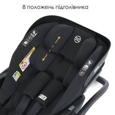 Детское автокресло ME 1110 i-FIX Jet Black El Camino , черный фото 55