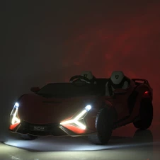 Детский электромобиль M 5072 EBLR-4 двухместный, Lamborghini , синий фото 13
