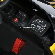 Детский электромобиль Bugatti M 5053 EBLR-6, мягкое сиденье , желтый фото 14