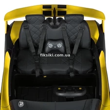 Детский электромобиль Bugatti M 5053 EBLR-6, мягкое сиденье , желтый фото 18