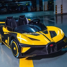 Детский электромобиль Bugatti M 5053 EBLR-6, мягкое сиденье , желтый фото 33