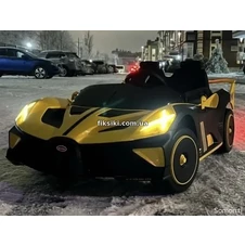 Детский электромобиль Bugatti M 5053 EBLR-6, мягкое сиденье , желтый фото 66