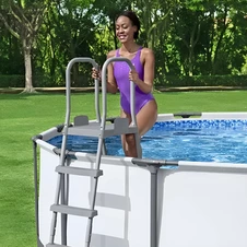 Лестница для бассейна Bestway 58337 высота 132 см фото 11