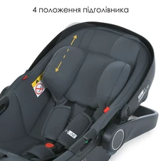 Детское автокресло ME 1176 i-LINE Melange Gray серое фото 88