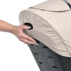 Детский трехколесные велосипед MT 1002-1 Almond Beige с ручкой, бежевый фото 57