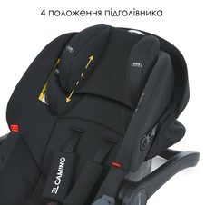 Детское автокресло ME 1186 i-KEEP Melange Jet Black, черное фото 99