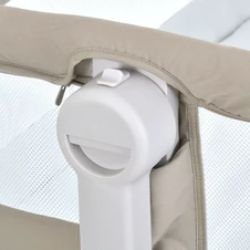 Приставная кровать ME 1180-W INTENSE Taupe Beige бежевая, с функцией укачивания фото 44