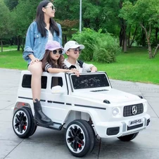 Двухместный детский джип на аккумуляторе M 6137 EBLR-3 Mercedes, красный фото 57