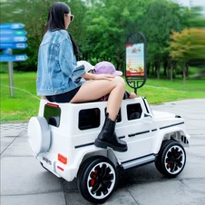 Двухместный детский джип на аккумуляторе M 6137 EBLR-3 Mercedes, красный фото 14
