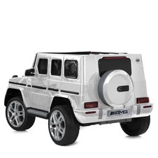Двухместный детский электромобиль джип M 6137 EBLR-1 Mercedes, кожаное сиденье, белый фото 32