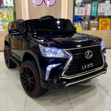 Детский джип на аккумуляторе M 6140 EBLR-3 Lexus, кожаное сиденье, красный фото 13