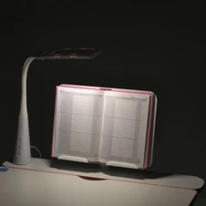 Детская металлическая парта M 6136-8 Bambi, стульчик + лампа, розовая фото 13