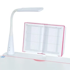 Детская металлическая парта M 6136-8 Bambi, стульчик + лампа, розовая фото 88