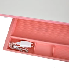 Детская металлическая парта M 6136-4 Bambi, стульчик + лампа, синяя фото 66