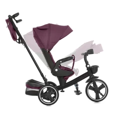 Велосипед с родительской ручкой ME 1162-1 Vector Purple El Camino, фиолетовый фото 44