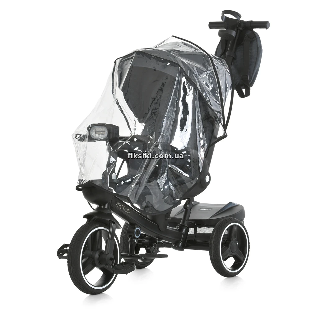 Велосипед с родительской ручкой ME 1162-1 Vector Dark Gray El