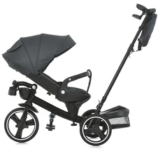 Велосипед с родительской ручкой ME 1162-1 Vector Dark Gray El Camino, графитовый фото 44