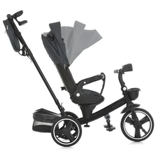 Велосипед с родительской ручкой ME 1162-1 Vector Dark Gray El Camino, графитовый фото 55
