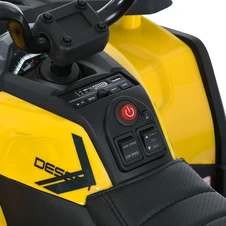 Детский квадроцикл M 6127 EBLR-6 (24V) с пультом, желтый фото 16