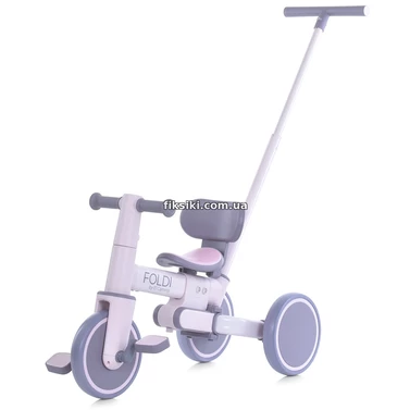 Велосипед - беговел с ручкой ME 1202 Lavender Foldi, El Camino, фиолетовый