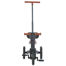 Трехколесный велосипед - беговел ME 1202 Foldi Graphite с ручкой, графитовый фото 44