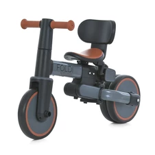 Трехколесный велосипед - беговел ME 1202 Foldi Graphite с ручкой, графитовый фото 77