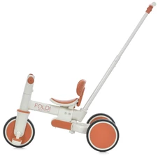 Велосипед - беговел с ручкой ME 1202 Cinnamon Beige Foldi, бежевый купить