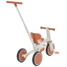 Велосипед - беговел с ручкой ME 1202 Cinnamon Beige Foldi, бежевый фото 33