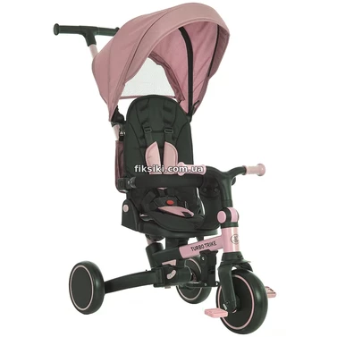 Трехколесный велосипед с ручкой MT 1036 pink розовый