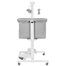 Детская приставная кроватка - качалка Carrello Bloom CRL-10304 Anchor Grey, серая фото 33