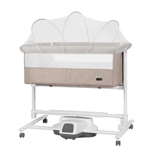 Детская приставная кроватка - качалка Carrello Bloom CRL-10304 Cream Beige, бежевая купить