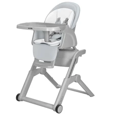 Стульчик - качалка Carrello Alto CRL-10307 Chrome Grey серый