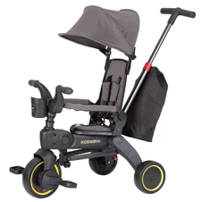 Велосипед с родительской ручкой Tilly Combi T-392 Grey серый купить