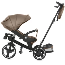 Велосипед с родительской ручкой ME 1162-1 Beige Praline El Camino Vector, бежевый фото 66