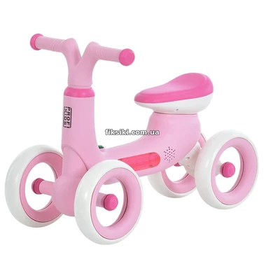 Детский беговел 10д. MBB 1053-4 Prof1 Kids для девочки, розовый