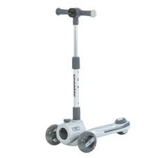 Детский самокат JR 3-135-GR, подсветка колес, светится фара