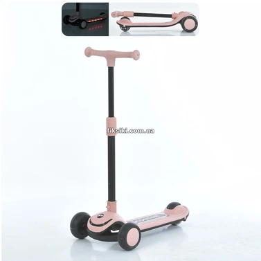 Детский самокат JR 3-130-P розовый Max-big, подсветка колес