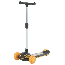 Детский самокат JR 3-130-B черный Max-big, подсветка колес