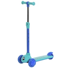 Детский самокат Prof1 Kids JR 3-139-BL голубой, светятся колеса