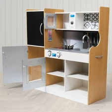 Детская кухня MD 1990 деревянная игрушка, звук, свет купить