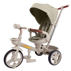 Велосипед трехколесный Tilly Flash T-3812 Light Beige светло-бежевый купить