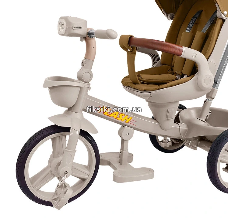 Триколісний велосипед з ручкою Tilly Flash T-3812 Orange