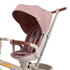 Трехколесный велосипед с ручкой Tilly Flash T-3812 Pink розовый фото 44