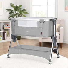 Приставная кроватка Carrello Aria CRL-16402 Silver Grey серая