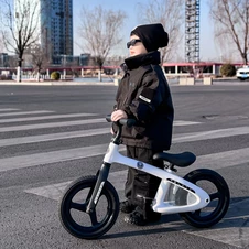 Детский беговел 12 дюймов MBB 1043-3 Prof1 Kids бело-розовый, нейлоновая рама фото 44