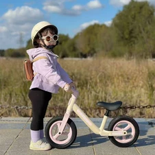 Детский беговел 10 д. MBB 1047-4 Prof1 Kids, полиуретановые колеса, бело-бежевый фото 88